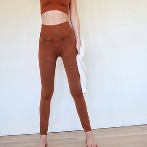 Free people high-rise 7/8 length good karma leggings